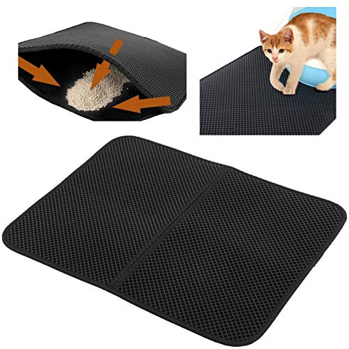 Arenero Gatos Cubierto,Alfombrilla Gatos Cerrada,Alfombra Arenero Gatos,arenero Gatos Cubierto,tapete De Seguridad Para Atrapar Basura, Tapete Para Arena Para Gatos, Almohadilla De Control Ambiental