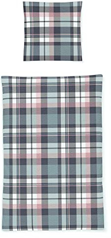 Irisette Seersucker Bettwäsche Easy Widnes Multi 1 Bettbezug 135 x 200 cm + 1 Kissenbezug 80 x 80 cm