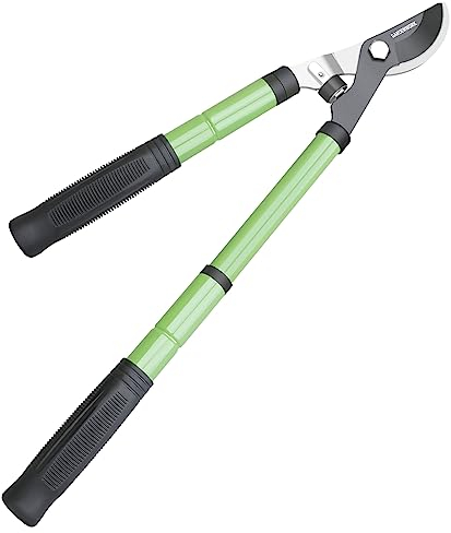 GARDENWORK Leichte Astschere Teleskop(43-58CM),Bypass Astschere mit Klingen aus SK5-Legierung,Professionelle Astscheren für Obstbäume, Abgestorbene Äste,Sträucher,Gummigriffe,Schneidet 5CM Äste