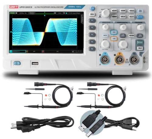 UNI-T UPO1202CS Digital Oscilloscope 2Channe 200MHz 1GSa/s 56Mpts 150,000wfms/s