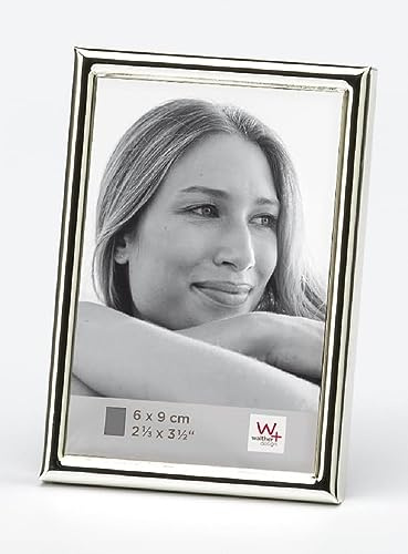 walther design Marco de fotos plateado, paquete doble de 6 x 9 cm, Marco de retrato Chloe WD069SD