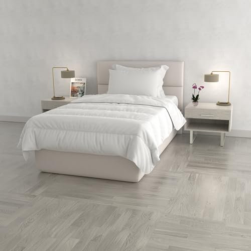 Piumino Estivo Prestige, Piumino Leggero Matrimoniale, Traspirante Trapunta Imbottita Singola Primaverile 100% Lavorata in Italia, Lavabile in Lavatrice(Singolo, 150x200cm)