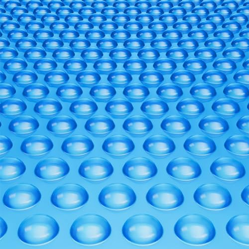 VEVOR Copertura Solare per Piscina, 7,32 x 3,66 m, Copertura Solare per Piscina Rettangolare, Spessore 0,4 mm, Protezione per Piscina per Piscina Interrata Fuori Terra, per Riscaldamento Acqua, Blu