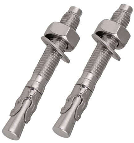 ULTECHNOVO 2stücke Betonanker Aus Edelstahl Spreizdübel Für Betonbefestigungen Keilanker Als Wandanker Und Spreizwandanker Heavy Duty Befestigungselemente Zur Verwendung Im Innen Und