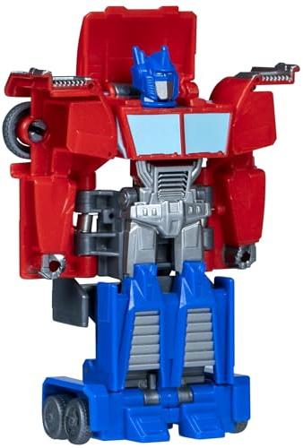 Transformers EarthSpark, Smash Changers de 1 Paso, Figura de acción de Optimus Prime