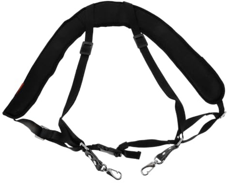 Afrikanischer Trommelriemen 1 Stück Verstellbar Gepolstert | 20mm High Density Schaum, Air Mesh und Oxford Eva, Ersatz für Alte Gurte, Schwarz, für Verschiedene Körperformen