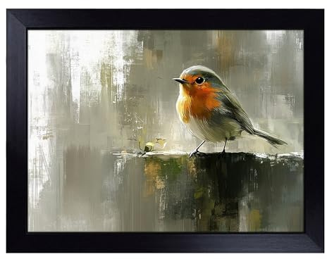 Lap Tray with Bean Bag Cushion, Robin Bird Artwork