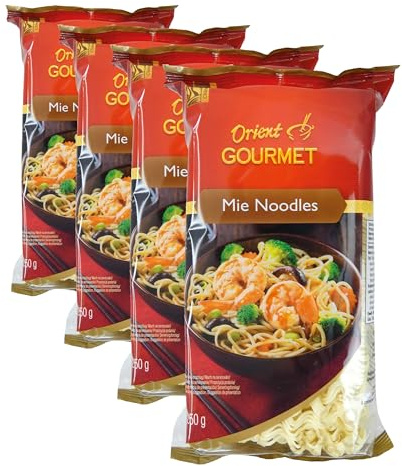 Orient Gourmet Fideos Estilo Oriental, Sin Huevo - 250 g (Paquete de 4)
