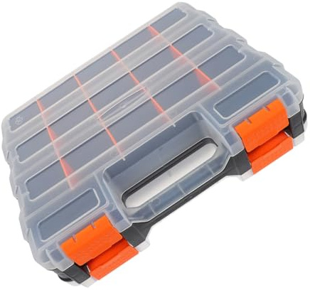 Angoily Caja Clasificadora De Herramientas Compartimentos Divididos Organizador De Componentes Electrónicos Estuche De Almacenamiento Práctico y Elegante Diseño Doble Cara