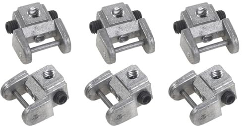 dissot 6 Pièces Supports de Lames de Scie à Chantourner Kits de Conversion Adaptateur Sans Broche Supports de Lame Supérieur/Inférieur en Métal