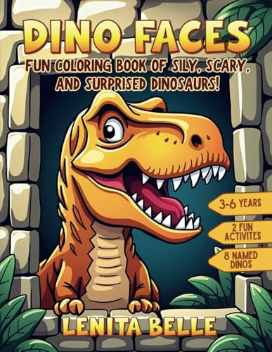 Preschool Dinosaur Coloring Book: Dino Faces: Big, Bold Dinosaur Faces to Color, Fun Facts, and Activities for Preschool Kids Ages 3–6 (Preschool Dinosaur Coloring and Story Series)