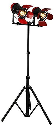 BXSUKEYOU Lampadaire trépied de Style Vintage, lampadaire de projecteur en métal de Style Industriel 2 lampadaires pour Salle à Manger de Bureau, E27 Max.40 Watts It's So Kind of You