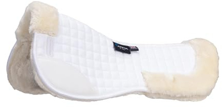 Shires ARMA Deluxe Cotton Half Pad - White/Natural