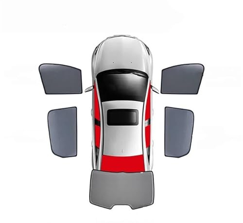 Pare-Soleil Vitres pour Mitsubishi pour Lancer pour Evolution X 2007-2016 Pare-Soleil Magnétique Voiture Rideau Pare-Brise Avant Pare-Soleil Fenêtre Latérale Arrière(5PCS Front Rear Back)