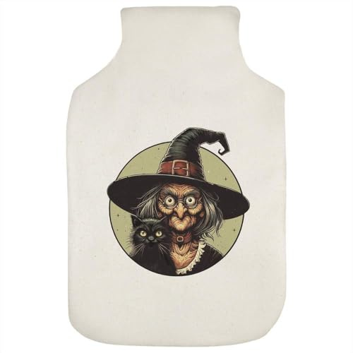 Azeeda 'Hexe mit schwarzer Katze' Wärmflaschenbezug (HW00037503)