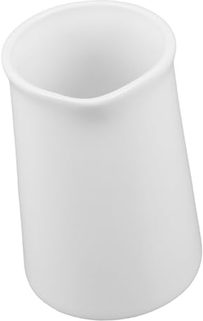 TOYANDONA Pichet à Lait Céramique Blanc avec Bec Verseur pour Café Petite Cruche Style Scandinave Élégante pour Lait et Sirop pour Usage Domestique et Cafés