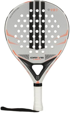 Pala de pádel adidas Drive Light 2026, Gris,Forma Redonda, Fibra de Vidrio, Goma eva Soft Performance