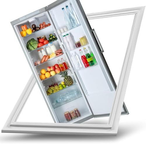BKNCQ Burlete Frigorífico Magnético Universal Sello Magnético para Puerta de Refrigerador y Congelador,Fácil de Instalar,Blanca