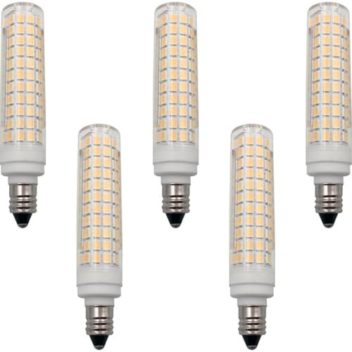 IXMLDAXD lámparas LED, Bombilla LED E11 de 15 W, 220-240 V, equivalente a una bombilla halógena 150, 1500 lm, casquillo dos pines for lámparas araña(Warm White)