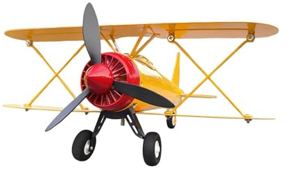 Metall Flugzeug Windmühle, Einzigartige Und Magische 3D-Windmühle Aus Metal, Windskulptur Für Den Außenbereich, Vintage-Doppeldecker-Wetterfahne Aus Metall, Flugzeug-Windspiel Und Dekorativer