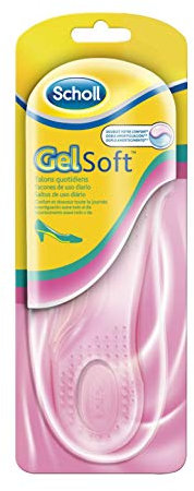 Scholl Semelles GelSoft Chaussures Talon Quotidien Pointure de 35,5 à 40,5 - 1 paire
