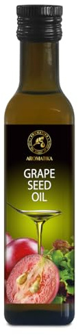 Traubenkernöl 250ml - Raffiniert - Italien - Rein & Natürlich - Traubenöl für verschiedene Gerichte - Fleisch - Fisch - Gedünstetes - gebackenes Gemüse - Edible Oil Grapeseed