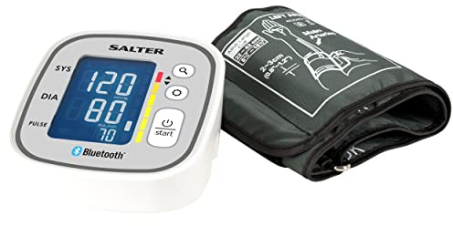 Salter BPA-9301-EU Automatisches hause oberarm blutdruckmessgeraet, elektrisches blutdruckgerät, Detektor für Pulsfrequenz, unregelmäßigen Herzschlag, bluetooth für Handy und MiBody App