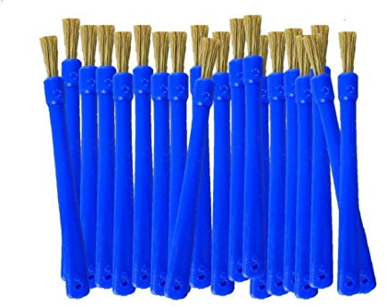 Rundpinsel 118 mm lang, 20 Stück-Packung, Universalpinsel Naturborsten | Für Anwendungen im Haushalt, Kunst, Hobby, Schule, Handwerk usw.