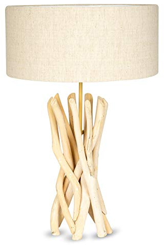 Lampe Stehlampe 62cm Hoch Holz Holzlampe Unikat Braun Treibholz Handarbeit Stehleuchte Treibholzlampe Leuchte
