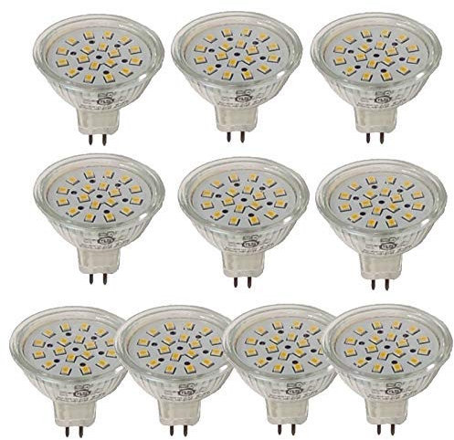 TECNOLUX EURO GU5.3 LED Bulb 12V 4.6W 6000K Cold Light (10 Pack)
