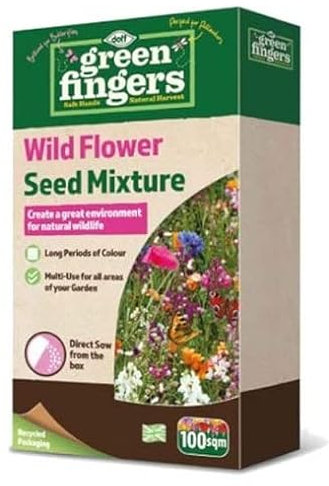 1kg Wild Flower Seed Mix Annual Meadow Seed Plants Pure Wildflower Seeds Genuine UK Seed Mix, Easy to Grow