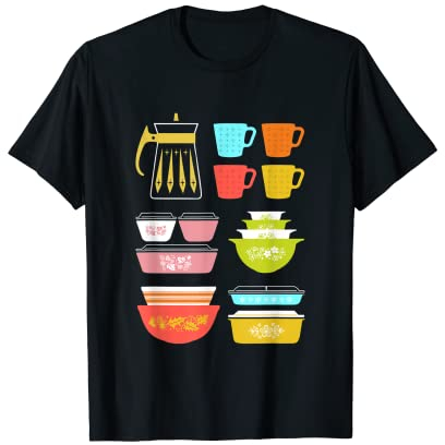 Pyrex Pretties Ustensiles de cuisine vintage en verre T-Shirt