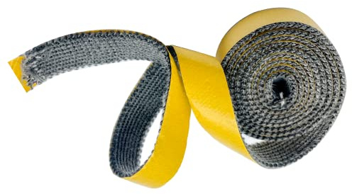 Stove and Fireplace Replacement Gasket Tape, High Temperature Fiberglass Flat Gasket Tape ，Self Adhesive Flat Gasket for Woodburning Coal Stoves Smokers (1 Width 78 Length)