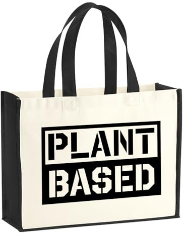 Huuraa Jute bag Plant Based Modern Gift shopper shopping bag Black 21 liters jute and cotton Plant Based Modern Attention