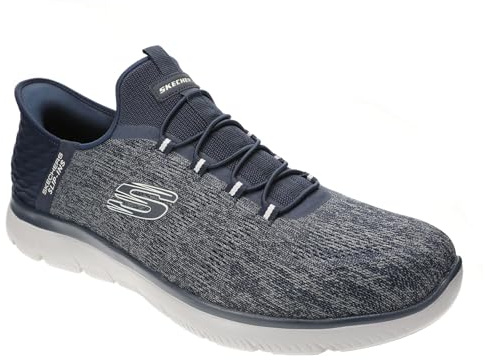 Skechers Summits Key Pace Herren-Slipper zum Reinschlüpfen, Marineblau, 13 Wide