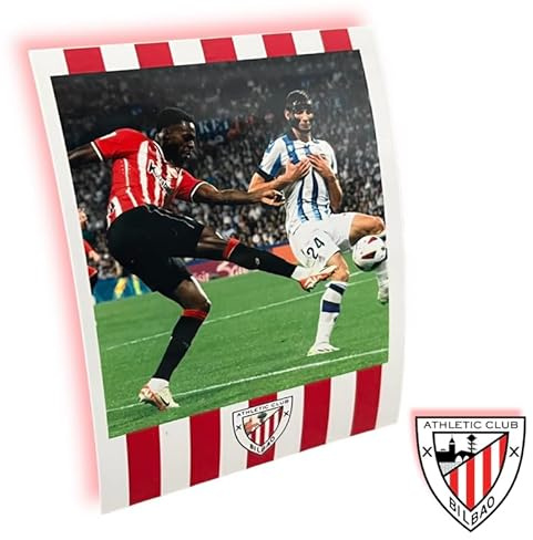 Genérico Revela Imprime fotos estilo Polaroid - Athletic Club de Bilbao - Pack 4 fotos - Personalizado para sala de estar