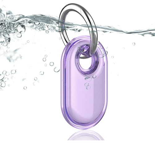 Dingfeiyu Hülle für Samsung Galaxy SmartTag 2 mit Schlüsselanhänger, GPS Tracker Anhänger Schutzhülle für Kinder, Hund, Katzen, Koffer, Schlüssel, Fahrrad