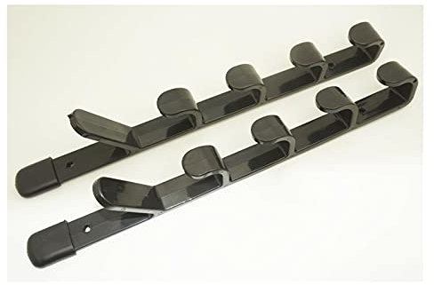 Xilin-872 Angelrutenhalter Angelrutenhalter Lagergestell Horizontale Deckenständer for Angelstange Lagerung Pole Rolle Wandhalterung Rack Halter 2 stücke Rutenhalter