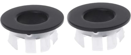 ETHZZLE Sink Overflow Ring Basin Sink Overflow Cover ABS Brass Sturdy Easy to Install for Bathroom Ceramic Wash Basin Homes 2Pcs