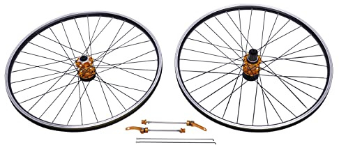 CCAUUB Ensemble de roues de vélo 29 - Roues avant et arrière - En alliage d'aluminium - 29 - Avant + arrière (multicolore)