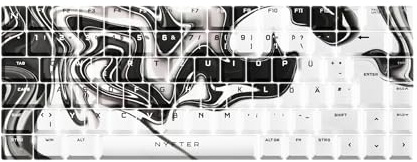 Nyfter - Premium Liquid Keycaps ISO 60% und 75% Custom Keycaps ISO Layout für Mechanische Tastaturen (75%)