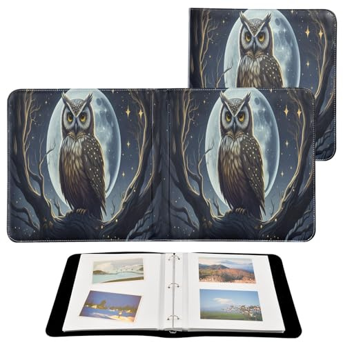 JUMBEAR Álbum de fotos grande autoadhesivo con 20 páginas, álbum de recortes para boda, familia, bebé, vacaciones, búho