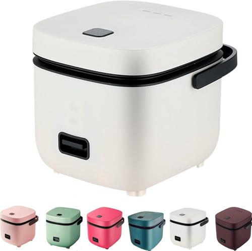 Cuiseur à Riz Petit pour 2 Personnes, 1,2 L, White, 1.2 L