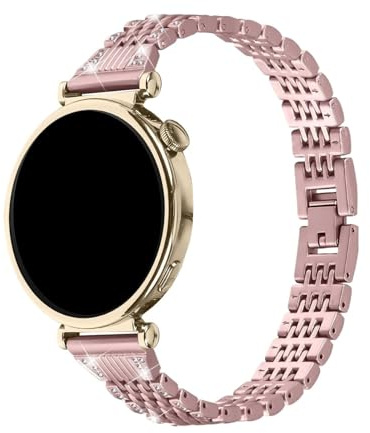 Modernt metallarmband for Garmin Venu 2S 3S Vivoactive 4S armband for Huawei Watch GT5 GT4 41mm GT5Pro 42mm Ersätt armband(Rose pink,For Vivoactive 4S)