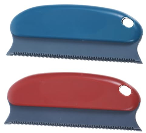 Hohopeti 2 Stück Tierhaarentferner Bürste Wiederverwendbar Robustes Abs TPR Material Effektive Fusselentfernung für Sofa Bett Kleidung Haustierhaare Schonend Entfernen Vielseitig