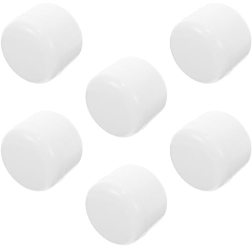 SECFOU 6 St Plastkrämburkar med Kupolock Påfyllningsbara Ansiktskrämförpackningar för Hudvård Resvänliga Burkar för Ansiktskräm Lotion och Smink Säkra och Hållbara för Hem och Resa