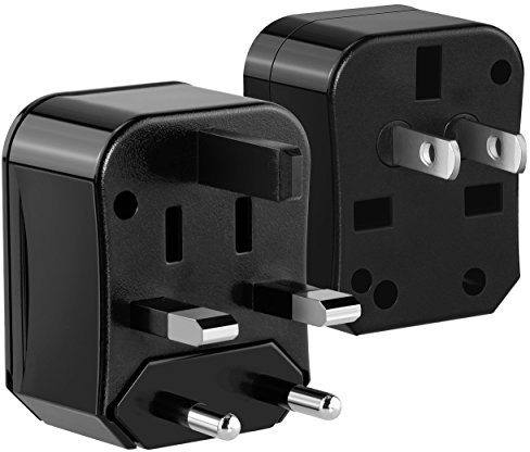 mumbi Universal Reiseadapter kompakter Reise Adapterstecker für 150 Länder Weltweit - USA, China, Japan, Kanada, Australien, UK und mehr