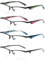 VEVESMUNDO Herren Metall Lesebrillen Halbrand Sportlich Design Hochwertige Computerbrille Halbrahmen Lesehilfen Brillen +1.0 +1.5 +2.0 +2.5 +3.0 +4.0