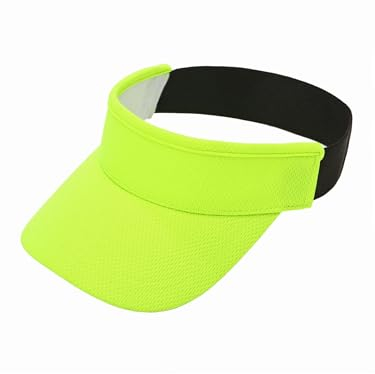 mh michael heinen Damen Visor, Sonnenhut, Sonnenschutz, elastisch sportlich, modern neon yellow OS