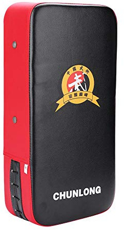 Wakects PU Leder Schlagpolster,stoßfeste verdicktes Sanda-Boxtrainings-Beinziel Training Thai Pad geeignet für Taekwondo- und Sanda-Übung (Rot)